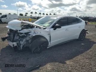 ✅ 2022 Hyundai Sonata N Line • VIN: 5NPEK4JC6NH146882 • Лот: 84705045. Опубликован ранее на Copart с пробегом 45 792 миль. Бесплатный доступ к архиву аукционных продаж из США и подробный отчёт об истории автомобиля на DreamBid. Изображение 1.