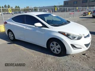✅ 2016 Hyundai Elantra SE • VIN: 5NPDH4AE8GH704939 • Lot: 43384948. Wystawiony na IAAI z przebiegiem 186 516 mil. Bezpłatny archiwum sprzedaży aukcyjnych z USA i szczegółowy raport historii pojazdu na DreamBid. Zdjęcie 1.