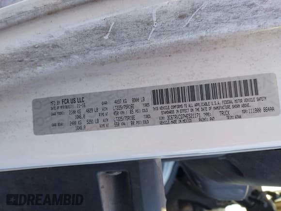 ✅ 2017 Ram ProMaster Cargo • VIN: 3C6TRVCG7HE521171 • Lot: 43801847. Wystawiony na IAAI z przebiegiem 159 562 mil. Bezpłatny archiwum sprzedaży aukcyjnych z USA i szczegółowy raport historii pojazdu na DreamBid. Zdjęcie 9.