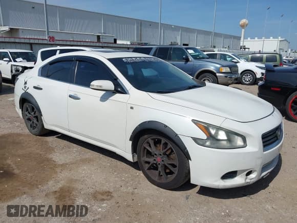 ✅ 2012 Nissan Maxima S • VIN: 1N4AA5AP9CC850910 • Lot: 42287722. Listed on IAAI with 224,468 mi. Free auction sales archive from the USA and detailed vehicle history report at DreamBid. Image 1.