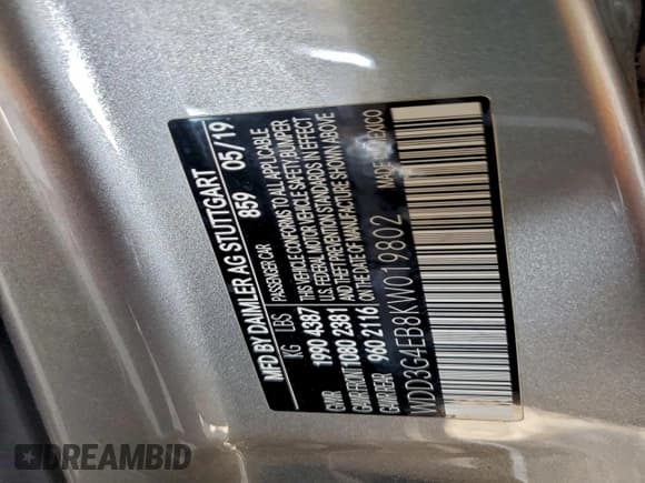 ✅ 2019 Mercedes-Benz A 220 • VIN: WDD3G4EB8KW019802 • Lot: 95180265. Wystawiony na Copart z przebiegiem 69 211 mil. Bezpłatny archiwum sprzedaży aukcyjnych z USA i szczegółowy raport historii pojazdu na DreamBid. Zdjęcie 13.