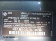 ✅ 2014 BMW 3 Series 320i • VIN: WBA3B1G53ENT00296 • Лот: 42804918. Опубликован ранее на IAAI с пробегом 152 043 миль. Бесплатный доступ к архиву аукционных продаж из США и подробный отчёт об истории автомобиля на DreamBid. Изображение 9.