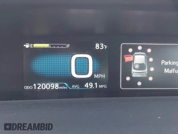 ✅ 2017 Toyota Prius Four • VIN: JTDKARFU5H3046552 • Lot: 43668329. Listed on IAAI with 120,098 mi. Free auction sales archive from the USA and detailed vehicle history report at DreamBid. Image 7.