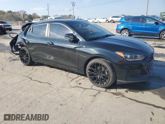 2020 Hyundai Veloster 2.0 z VIN KMHTG6AFXLU022689, wystawiony jako Copart lot #78141874 z przebiegiem 92 503 mil mil oraz Szkoda całkowita • Salvage title. Historia ofert i sprzedaży dostępna na DreamBid. Obrazek 4.