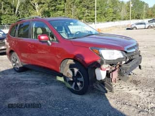 2017 Subaru Forester Limited with VIN JF2SJALC1HH445623, listed as a IAAI auction lot 43191395 with 107,160 mi miles and . Bid and sale history available at DreamBid. Image 1.