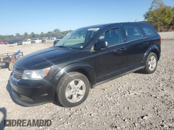 2013 Dodge Journey American Value with VIN 3C4PDCAB5DT597224, listed as a Copart auction lot 82536665 with 104,666 mi miles and Clean title. Bid and sale history available at DreamBid. Image 1.