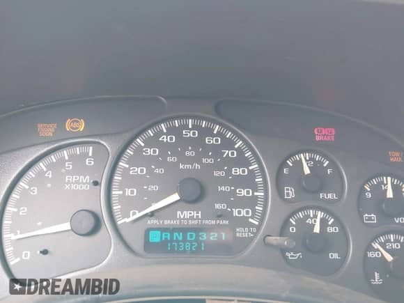 2002 Chevrolet Tahoe LS с VIN 1GNEC13Z42R220342, выставлен на аукционе IAAI как лот 43346998 с пробегом 173 821 миль миль и . История ставок и продаж доступна на DreamBid. Изображение 7.