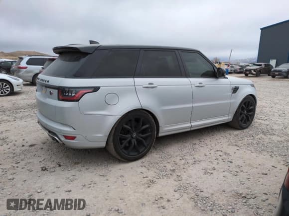 ✅ 2022 Land Rover Range Rover Sport SVR • VIN: SALWZ2RE2NA220101 • Lot: 54006325. Listed on Copart with 24,809 mi. Free auction sales archive from the USA and detailed vehicle history report at DreamBid. Image 3.