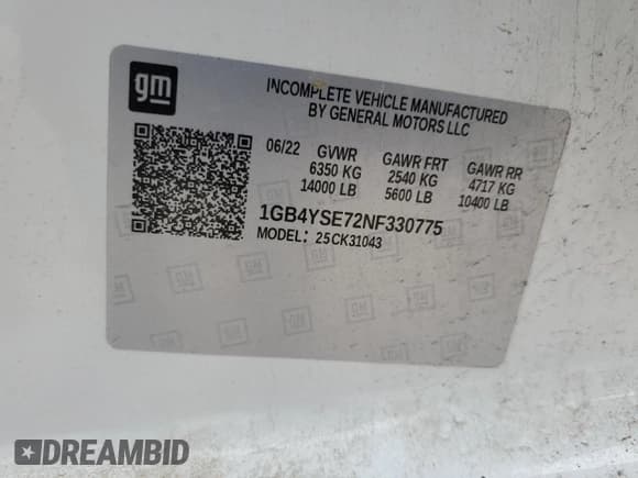 ✅ 2022 Chevrolet Silverado 3500 • VIN: 1GB4YSE72NF330775 • Lot: 50227885. Listed on Copart with 76,634 mi. Free auction sales archive from the USA and detailed vehicle history report at DreamBid. Image 14.