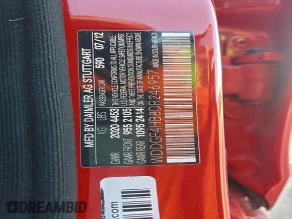 ✅ 2013 Mercedes-Benz C 250 Sport • VIN: WDDGF4HB8DR246957 • Lot: 95279325. Wystawiony na Copart z przebiegiem 166 163 mil. Bezpłatny archiwum sprzedaży aukcyjnych z USA i szczegółowy raport historii pojazdu na DreamBid. Zdjęcie 12.