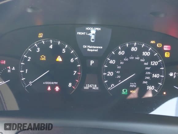 ✅ 2011 Lexus LS 460 • VIN: JTHBL5EF1B5107394 • Lot: 43592259. Listed on IAAI with 154,718 mi. Free auction sales archive from the USA and detailed vehicle history report at DreamBid. Image 7.