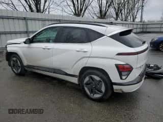 2024 Hyundai Kona Limited with VIN KM8HE3A68RU005800, listed as a Copart auction lot 46048015 with 3,066 mi miles and Salvage title. Bid and sale history available at DreamBid. Image 2.