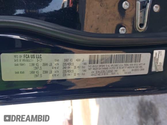 ✅ 2020 Jeep Compass Limited • VIN: 3C4NJDCB7LT142313 • Lot: 43238847. Listed on IAAI with 52,440 mi. Free auction sales archive from the USA and detailed vehicle history report at DreamBid. Image 9.