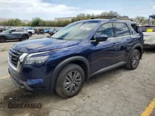 2025 Nissan Pathfinder SV with VIN 5N1DR3BA7SC231246, listed as a Copart auction lot 69636275 with 4,627 mi miles and Salvage title. Bid and sale history available at DreamBid. Image 1.