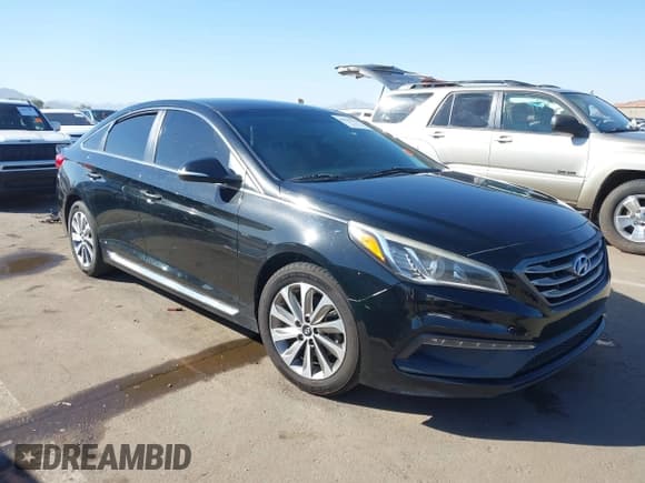 ✅ 2016 Hyundai Sonata Sport • VIN: 5NPE34AF9GH415712 • Лот: 43559456. Опубликован ранее на IAAI с пробегом 121 391 миль. Бесплатный доступ к архиву аукционных продаж из США и подробный отчёт об истории автомобиля на DreamBid. Изображение 1.