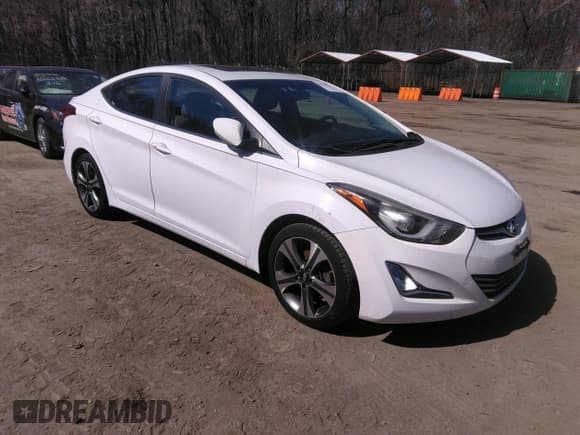 ✅ 2015 Hyundai Elantra Sport • VIN: KMHDH4AH2FU282449 • Lot: 36138179. Listed on IAAI with 114,368 mi. Free auction sales archive from the USA and detailed vehicle history report at DreamBid. Image 1.