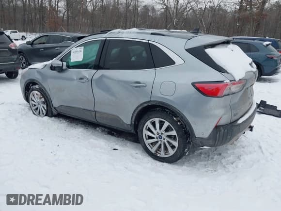 ✅ 2021 Ford Escape Titanium Hybrid • VIN: 1FMCU9DZXMUA01732 • Lot: 41191436. Listed on IAAI with 41,116 mi. Free auction sales archive from the USA and detailed vehicle history report at DreamBid. Image 3.