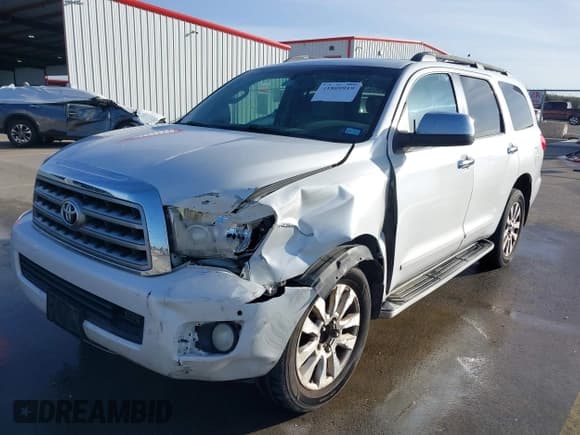 ✅ 2008 Toyota Sequoia Platinum • VIN: 5TDZY67A78S007926 • Lot: 41809919. Listed on IAAI with 291,351 mi. Free auction sales archive from the USA and detailed vehicle history report at DreamBid. Image 2.