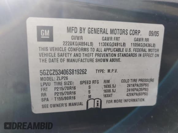 ✅ 2006 Saturn VUE • VIN: 5GZCZ53406S819262 • Lot: 47841905. Wystawiony na Copart z przebiegiem 144 595 mil. Bezpłatny archiwum sprzedaży aukcyjnych z USA i szczegółowy raport historii pojazdu na DreamBid. Zdjęcie 16.