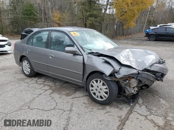 ✅ 2004 Honda Civic LX • VIN: 2HGES16664H939738 • Lot: 90415255. Listed on Copart with Not provided. Free auction sales archive from the USA and detailed vehicle history report at DreamBid. Image 4.