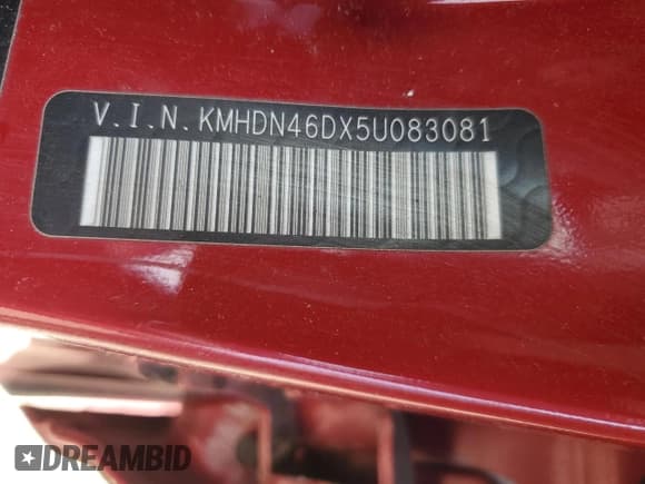 ✅ 2005 Hyundai Elantra GLS • VIN: KMHDN46DX5U083081 • Lot: 84212355. Wystawiony na Copart z przebiegiem 78 274 mil. Bezpłatny archiwum sprzedaży aukcyjnych z USA i szczegółowy raport historii pojazdu na DreamBid. Zdjęcie 12.