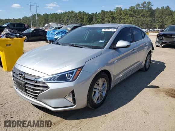 2020 Hyundai Elantra Value Edition with VIN KMHD84LF3LU061143, listed as a Copart auction lot 86491125 with 31,810 mi miles and Salvage title. Bid and sale history available at DreamBid. Image 1.
