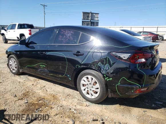 ✅ 2019 Hyundai Elantra SE • VIN: 5NPD74LF2KH475160 • Lot: 71840075. Listed on Copart with 118,091 mi. Free auction sales archive from the USA and detailed vehicle history report at DreamBid. Image 2.