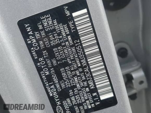 ✅ 2021 Hyundai Tucson Limited • VIN: KM8J3CALXMU350512 • Лот: 70322555. Размещён на Copart с пробегом 107 173 миль миль. Получите бесплатный доступ к архиву аукционных продаж из США и посмотрите подробный отчёт об истории автомобиля на DreamBid. Изображение 13.