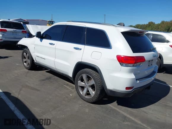 ✅ 2014 Jeep Grand Cherokee Limited • VIN: 1C4RJFBG5EC463906 • Lot: 43444993. Listed on IAAI with 153,501 mi. Free auction sales archive from the USA and detailed vehicle history report at DreamBid. Image 3.