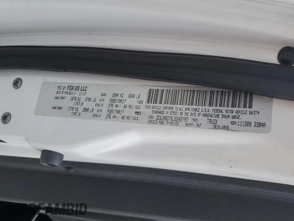 ✅ 2018 Ram 1500 Tradesman • VIN: 3C6JR6DT6JG202797 • Лот: 84656795. Опубликован ранее на Copart с пробегом 52 004 миль. Бесплатный доступ к архиву аукционных продаж из США и подробный отчёт об истории автомобиля на DreamBid. Изображение 12.