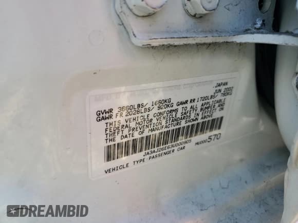 ✅ 2003 Mitsubishi Lancer ES • VIN: JA3AJ26E63U000905 • Lot: 82714615. Wystawiony na Copart z przebiegiem 116 760 mil. Bezpłatny archiwum sprzedaży aukcyjnych z USA i szczegółowy raport historii pojazdu na DreamBid. Zdjęcie 12.