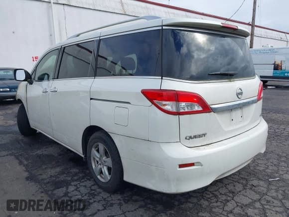 ✅ 2015 Nissan Quest SV • VIN: JN8AE2KP9F9131691 • Lot: 41906346. Wystawiony na IAAI z przebiegiem Nie podano. Bezpłatny archiwum sprzedaży aukcyjnych z USA i szczegółowy raport historii pojazdu na DreamBid. Zdjęcie 3.