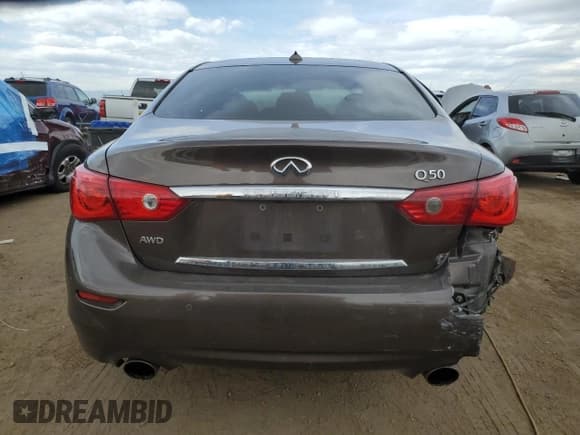 ✅ 2014 Infiniti Q50 Hybrid Premium • VIN: JN1AV7AR0EM703631 • Lot: 50607195. Listed on Copart with 133,262 mi. Free auction sales archive from the USA and detailed vehicle history report at DreamBid. Image 6.