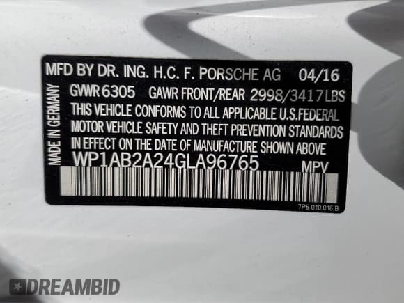 ✅ 2016 Porsche Cayenne S • VIN: WP1AB2A24GLA96765 • Lot: 69290155. Wystawiony na Copart z przebiegiem 88 419 mil. Bezpłatny archiwum sprzedaży aukcyjnych z USA i szczegółowy raport historii pojazdu na DreamBid. Zdjęcie 13.