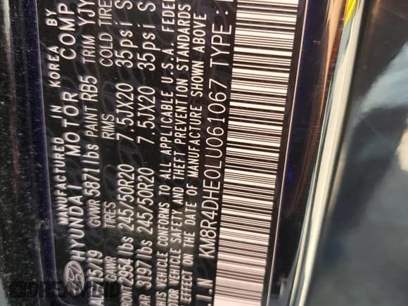 ✅ 2020 Hyundai Palisade SEL • VIN: KM8R4DHE0LU061067 • Лот: 68514255. Опубликован ранее на Copart с пробегом 103 813 миль. Бесплатный доступ к архиву аукционных продаж из США и подробный отчёт об истории автомобиля на DreamBid. Изображение 13.