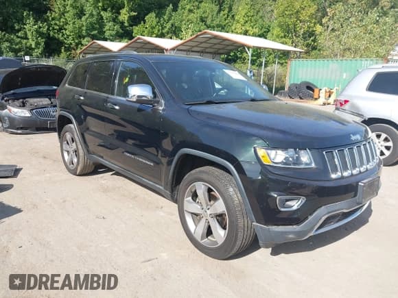 ✅ 2014 Jeep Grand Cherokee Limited • VIN: 1C4RJFBG1EC121191 • Lot: 43365489. Listed on IAAI with 94,990 mi. Free auction sales archive from the USA and detailed vehicle history report at DreamBid. Image 1.