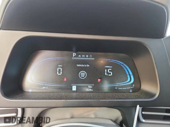 2025 Hyundai Elantra SEL Sport with VIN KMHLM4DG0SU044703, listed as a Copart auction lot 83830975 with 1,534 mi miles and Salvage title. Bid and sale history available at DreamBid. Image 9.