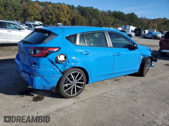 2024 Subaru Impreza Special Sports с VIN JF1GUAFC5R8252650, выставлен на аукционе Copart как лот 83633414 с пробегом 18 423 миль миль и На запчасти • Non repairable. История ставок и продаж доступна на DreamBid. Изображение 3.