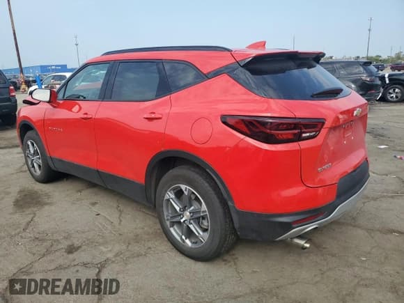 ✅ 2023 Chevrolet Blazer LT • VIN: 3GNKBCR48PS219261 • Lot: 71818295. Listed on Copart with 12,559 mi. Free auction sales archive from the USA and detailed vehicle history report at DreamBid. Image 2.
