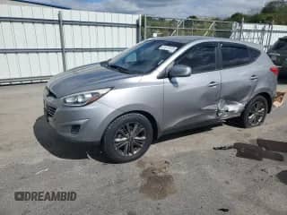 ✅ 2015 Hyundai Tucson GLS • VIN: KM8JTCAF4FU040272 • Lot: 81977675. Listed on Copart with 114,780 mi. Free auction sales archive from the USA and detailed vehicle history report at DreamBid. Image 1.