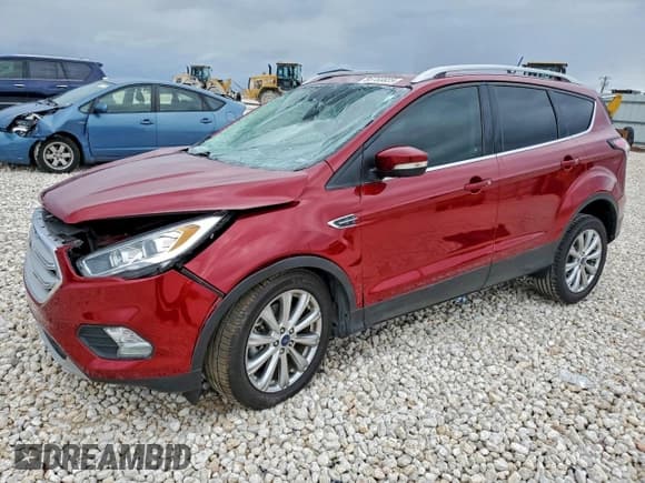 ✅ 2018 Ford Escape Titanium • VIN: 1FMCU9J98JUB24333 • Lot: 93783825. Listed on Copart with Not provided. Free auction sales archive from the USA and detailed vehicle history report at DreamBid. Image 1.