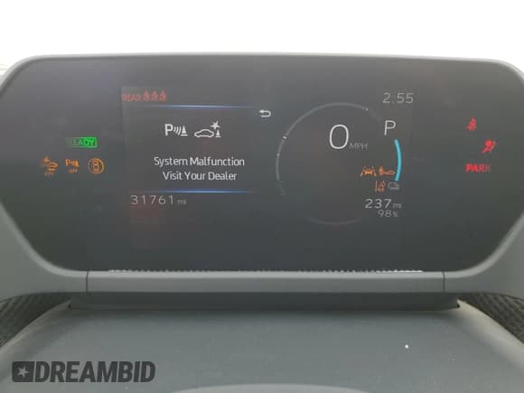 ✅ 2023 Toyota bZ4X XLE • VIN: JTMABABA9PA010475 • Lot: 70658015. Listed on Copart with 31,761 mi. Free auction sales archive from the USA and detailed vehicle history report at DreamBid. Image 9.