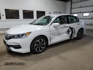 ✅ 2016 Honda Accord EX-L • VIN: 1HGCR3F00GA012585 • Lot: 91384685. Wystawiony na Copart z przebiegiem 98 087 mil. Bezpłatny archiwum sprzedaży aukcyjnych z USA i szczegółowy raport historii pojazdu na DreamBid. Zdjęcie 1.