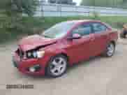 2012 Chevrolet Sonic LTZ with VIN 1G1JE5SH5C4152268, listed as a Copart auction lot 61047295 with 137,502 mi miles and Salvage title. Bid and sale history available at DreamBid. Image 1.