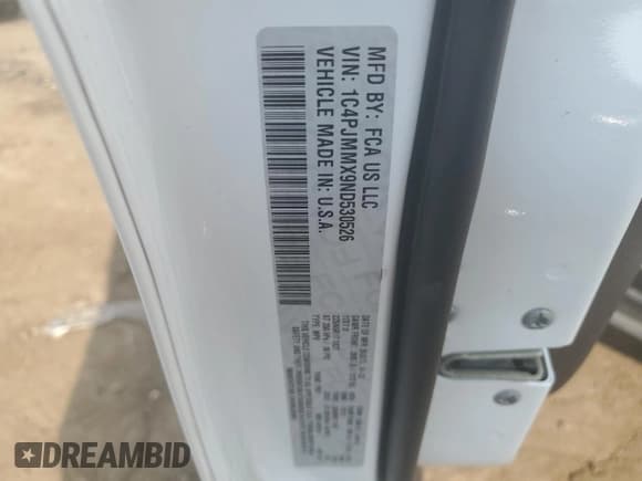 ✅ 2022 Jeep Cherokee Latitude Lux • VIN: 1C4PJMMX9ND530526 • Lot: 68145075. Listed on Copart with 79,540 mi. Free auction sales archive from the USA and detailed vehicle history report at DreamBid. Image 12.