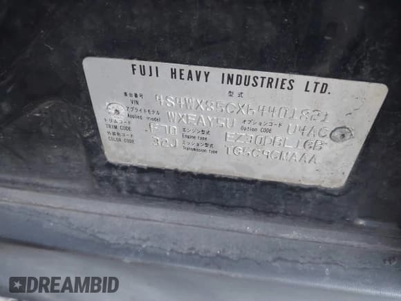 ✅ 2006 Subaru Tribeca 7-Pass • VIN: 4S4WX85CX64401821 • Лот: 40671868. Опубликован ранее на IAAI с пробегом Не указан. Бесплатный доступ к архиву аукционных продаж из США и подробный отчёт об истории автомобиля на DreamBid. Изображение 9.