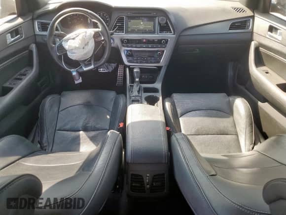 2015 Hyundai Sonata Sport with VIN 5NPE34AB4FH177568, listed as a Copart auction lot 86502825 with 182,104 mi miles and Salvage title. Bid and sale history available at DreamBid. Image 8.