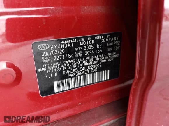 ✅ 2020 Hyundai Ioniq Blue • VIN: KMHC65LC4LU228607 • Lot: 82918864. Wystawiony na Copart z przebiegiem 27 544 mil. Bezpłatny archiwum sprzedaży aukcyjnych z USA i szczegółowy raport historii pojazdu na DreamBid. Zdjęcie 14.