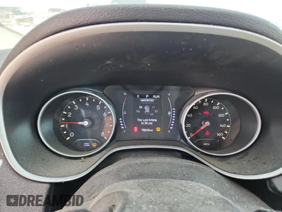 ✅ 2019 Jeep Compass Latitude • VIN: 3C4NJCBB8KT855926 • Lot: 89846255. Listed on Copart with 76,243 mi. Free auction sales archive from the USA and detailed vehicle history report at DreamBid. Image 9.