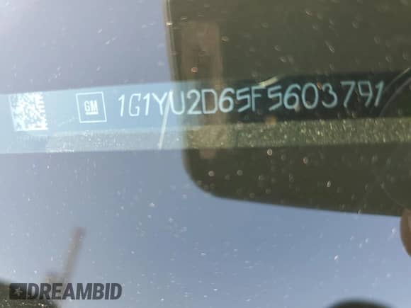 2015 Chevrolet Corvette Z06 3LZ с VIN 1G1YU2D65F5603791, выставлен на аукционе Copart как лот 60997964 с пробегом Не указан миль и Списание • Salvage title. История ставок и продаж доступна на DreamBid. Изображение 13.